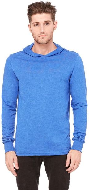 Bella + Canvas Unisex Jersey Long-Sleeve Hoodie Sweatshirt